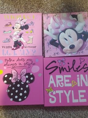 Minnie Mouse Pink Wall Art Set - Polka Dot Designs
